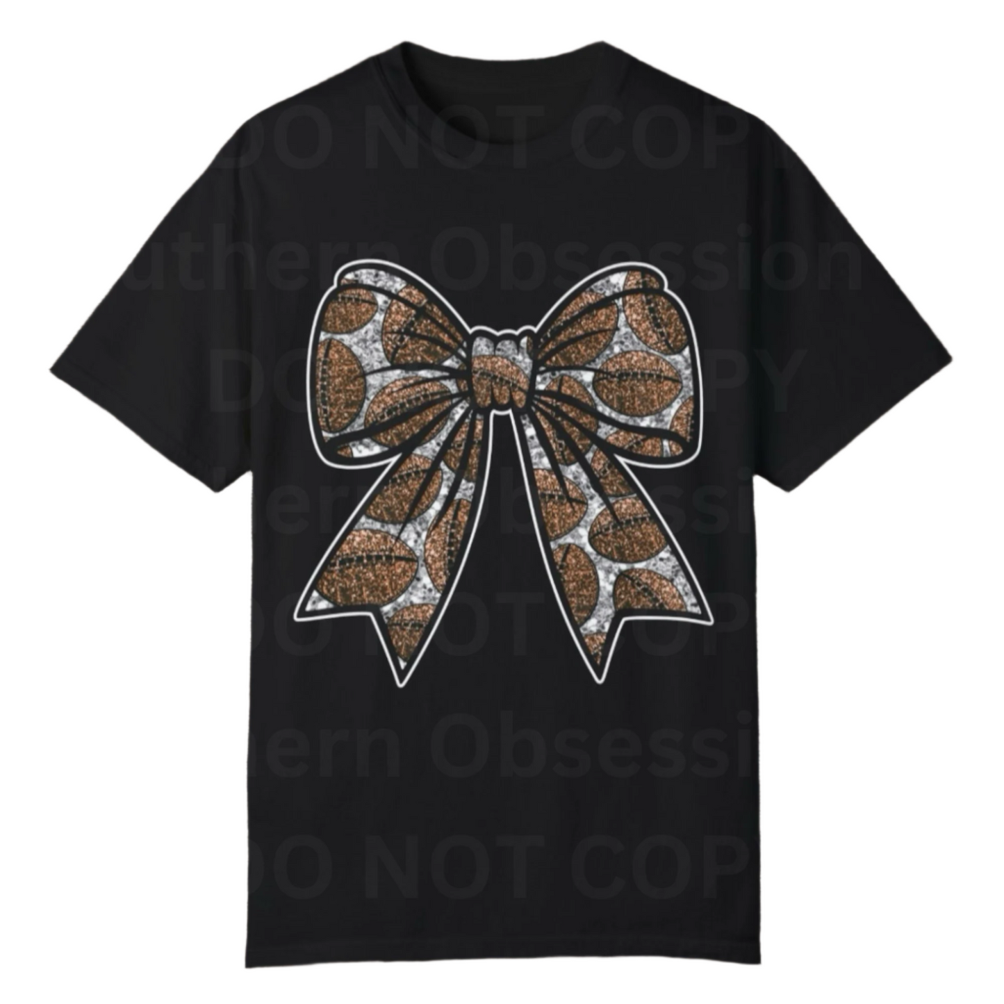 Bow Football Tee