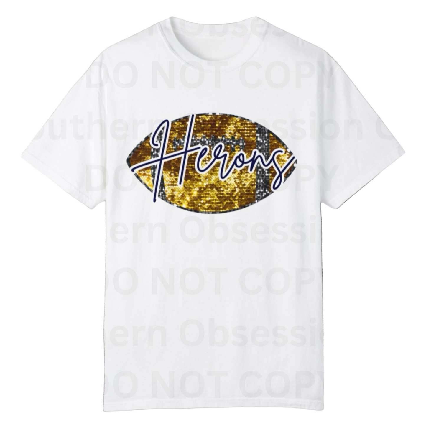 Gold Heron Football Tee