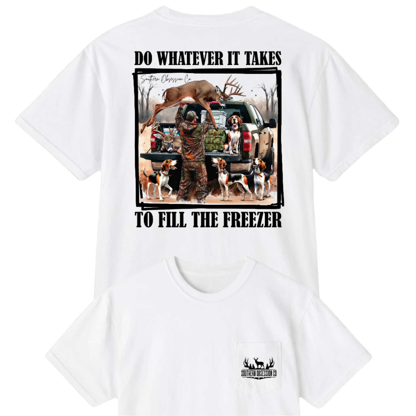 Fill The Freezer Black Tee