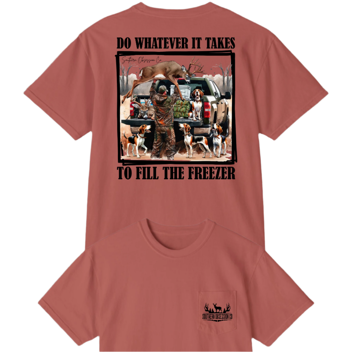 Fill The Freezer Black Tee
