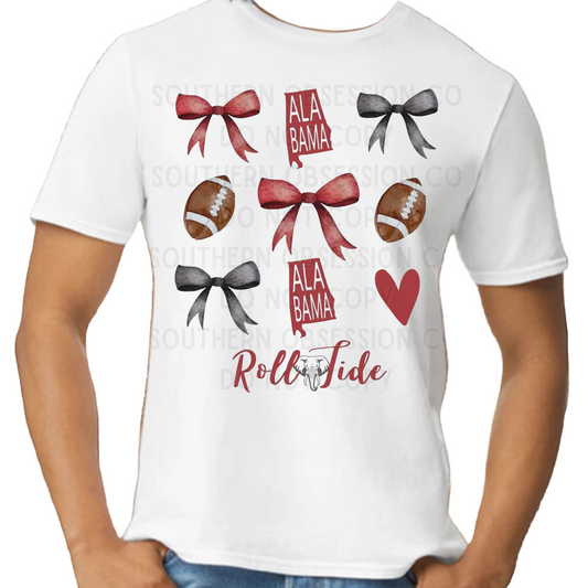 Roll Tide Bow Tee