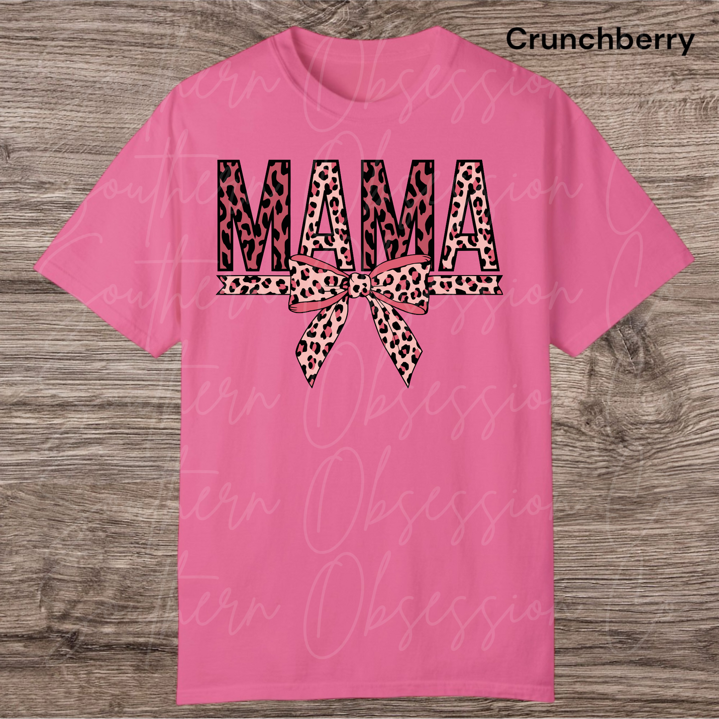 Animal Print Bow Mama Tee