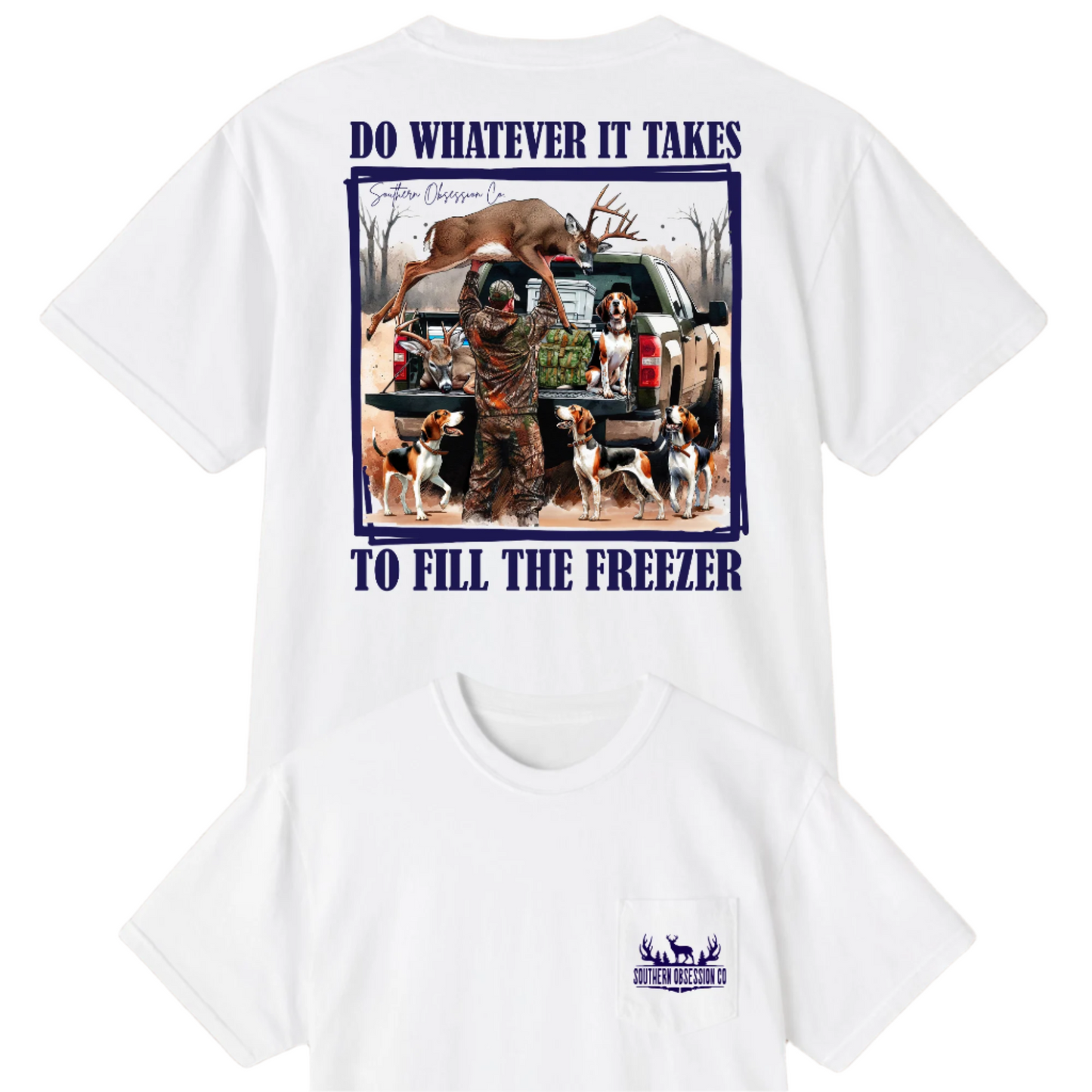 Fill The Freezer Navy Tee