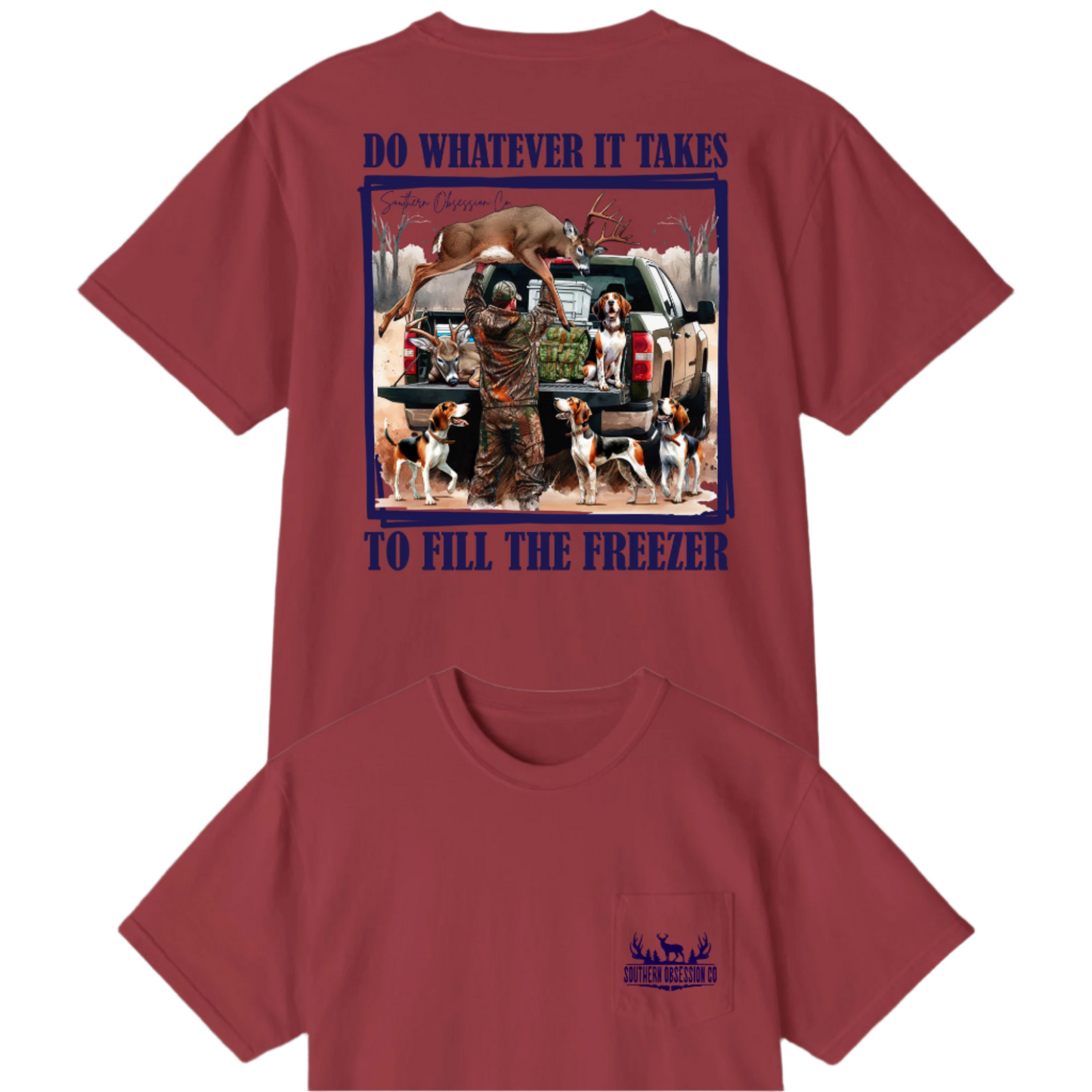 Fill The Freezer Navy Tee