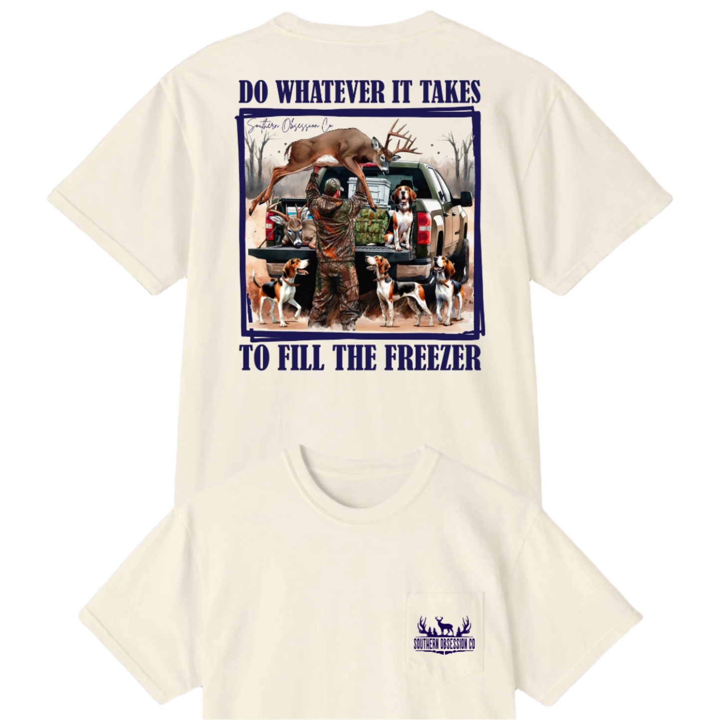 Fill The Freezer Navy Tee