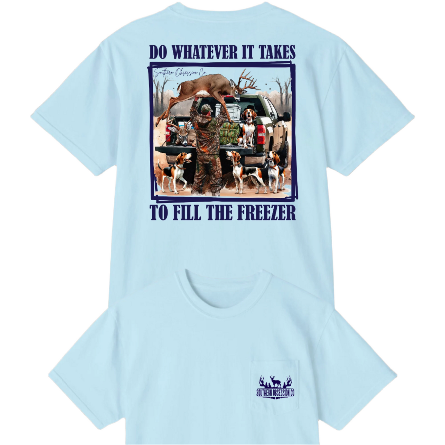 Fill The Freezer Navy Tee