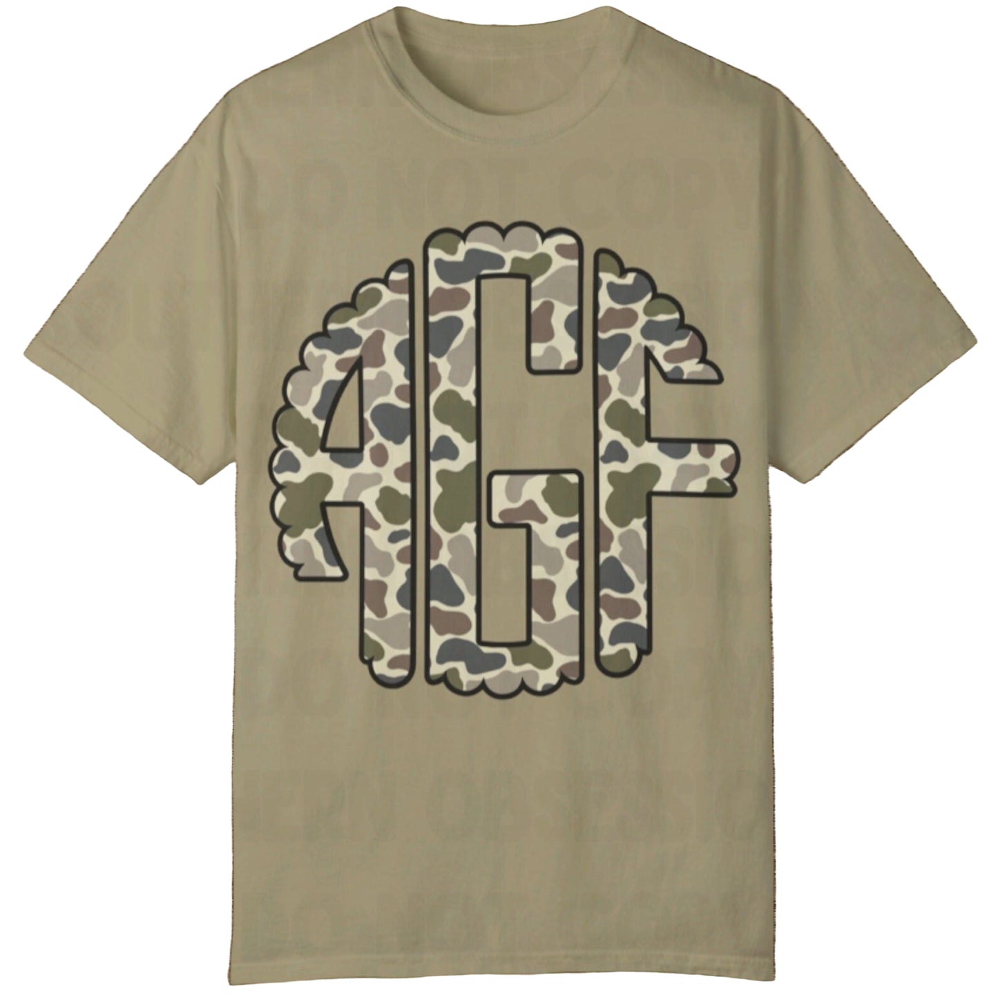 Light Camo Initial Tee