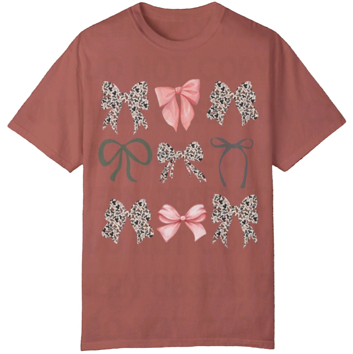Light Camo Bow Tee