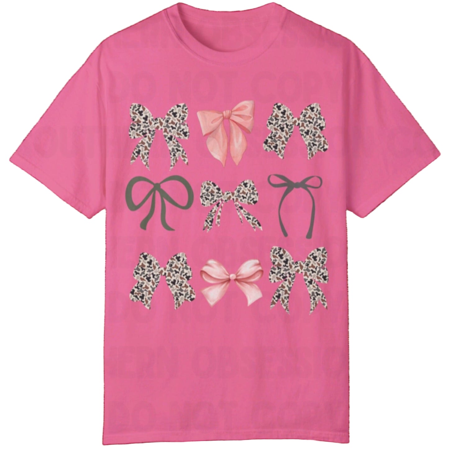 Light Camo Bow Tee