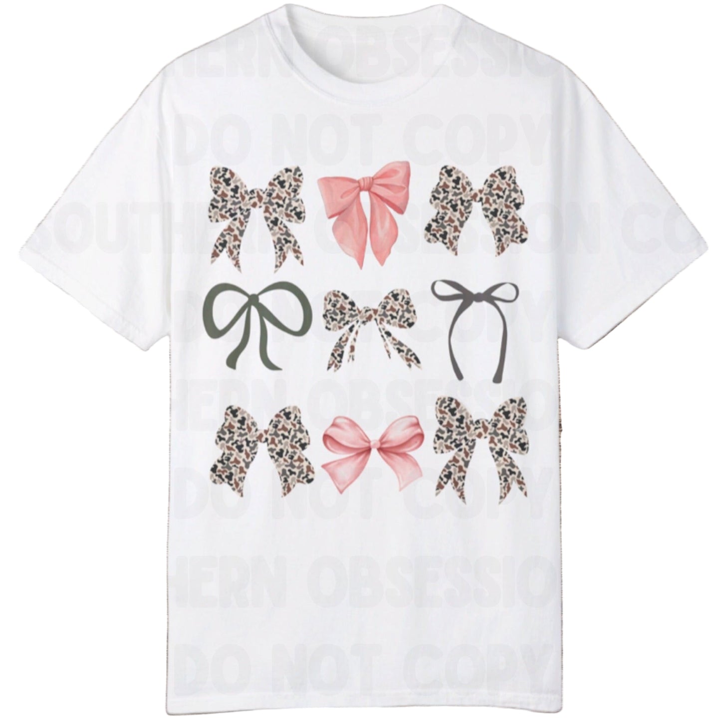 Light Camo Bow Tee