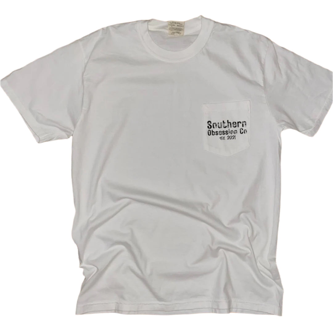 "My boat doesn't run on THANKS" pocket tee - Southern Obsession Co.