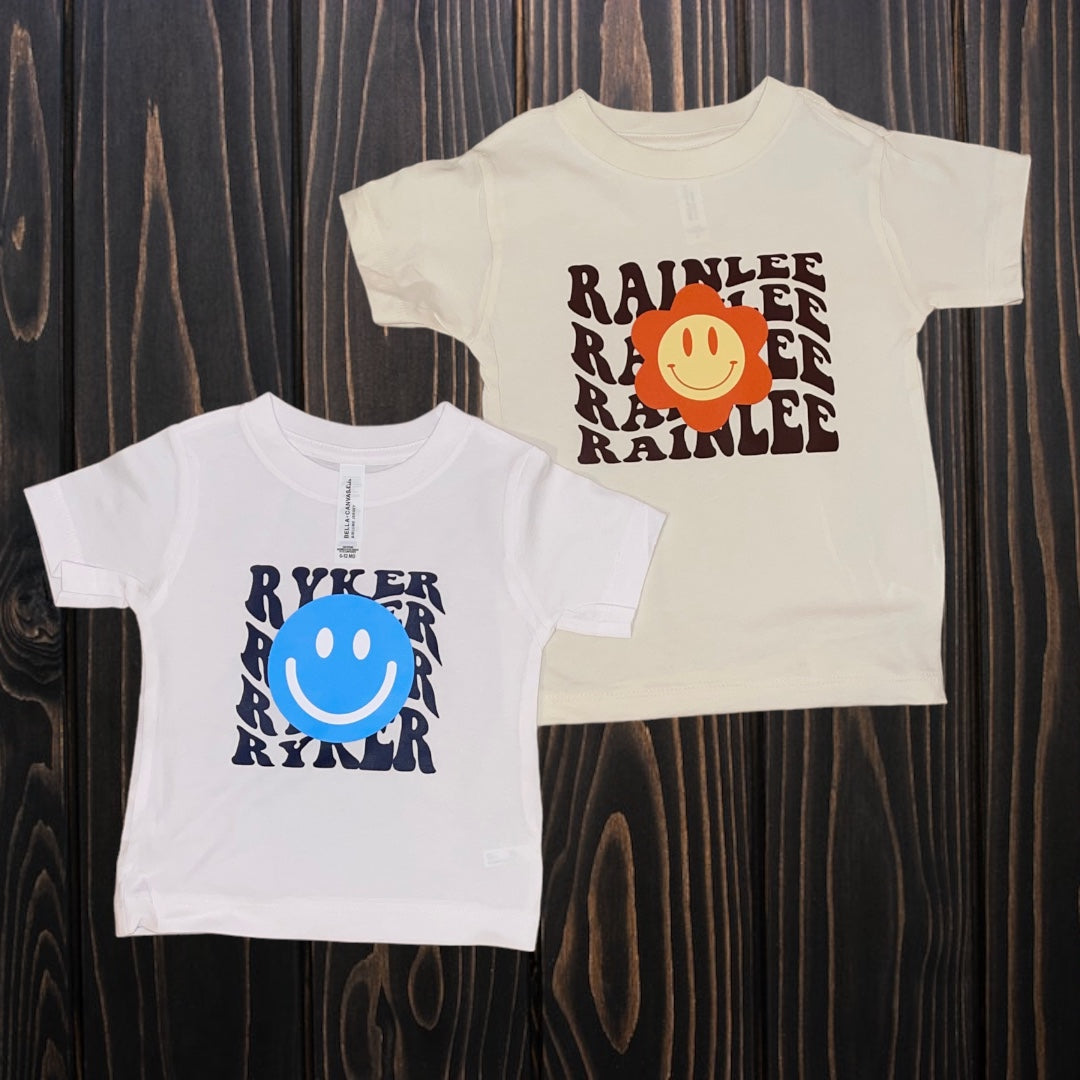 Smiley Name Tee - Southern Obsession Co.
