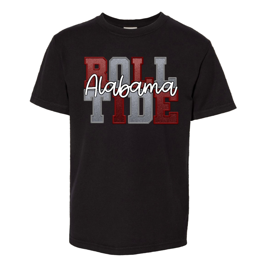 Faux Emb RollTide Tee - Southern Obsession Co.