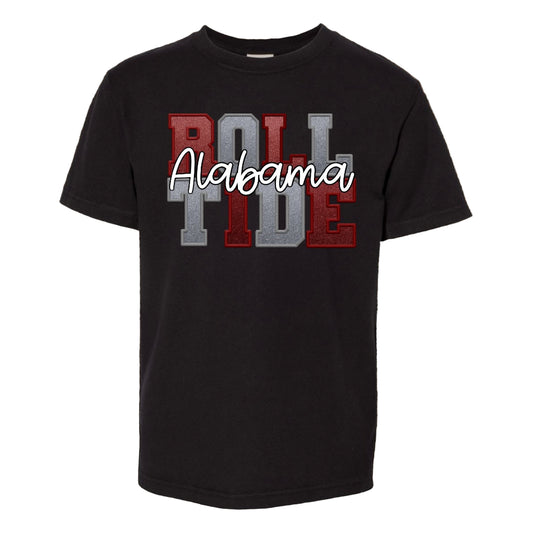 Faux Emb RollTide Tee - Southern Obsession Co.