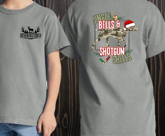 Jingle Bells & Shotgun Shells Tee - Southern Obsession Co.