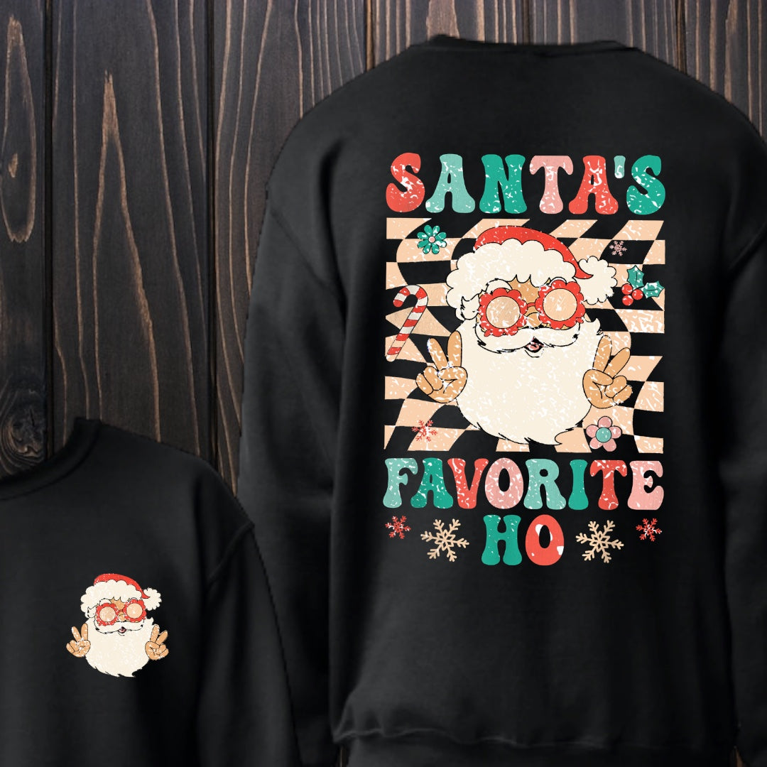 Santa's Fav Ho Sweatshirt - Southern Obsession Co.