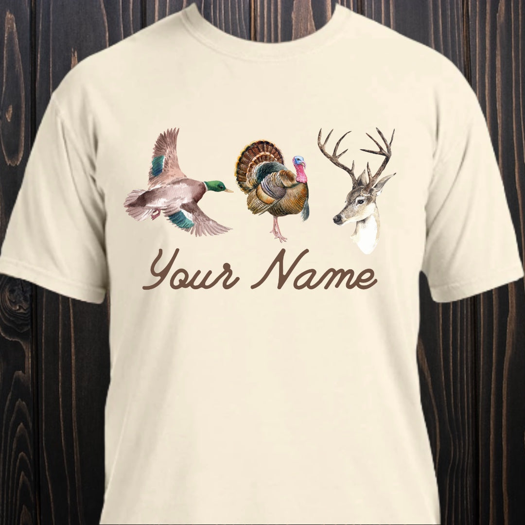 Customized Duck, Turkey, & Deer Tee - Southern Obsession Co.