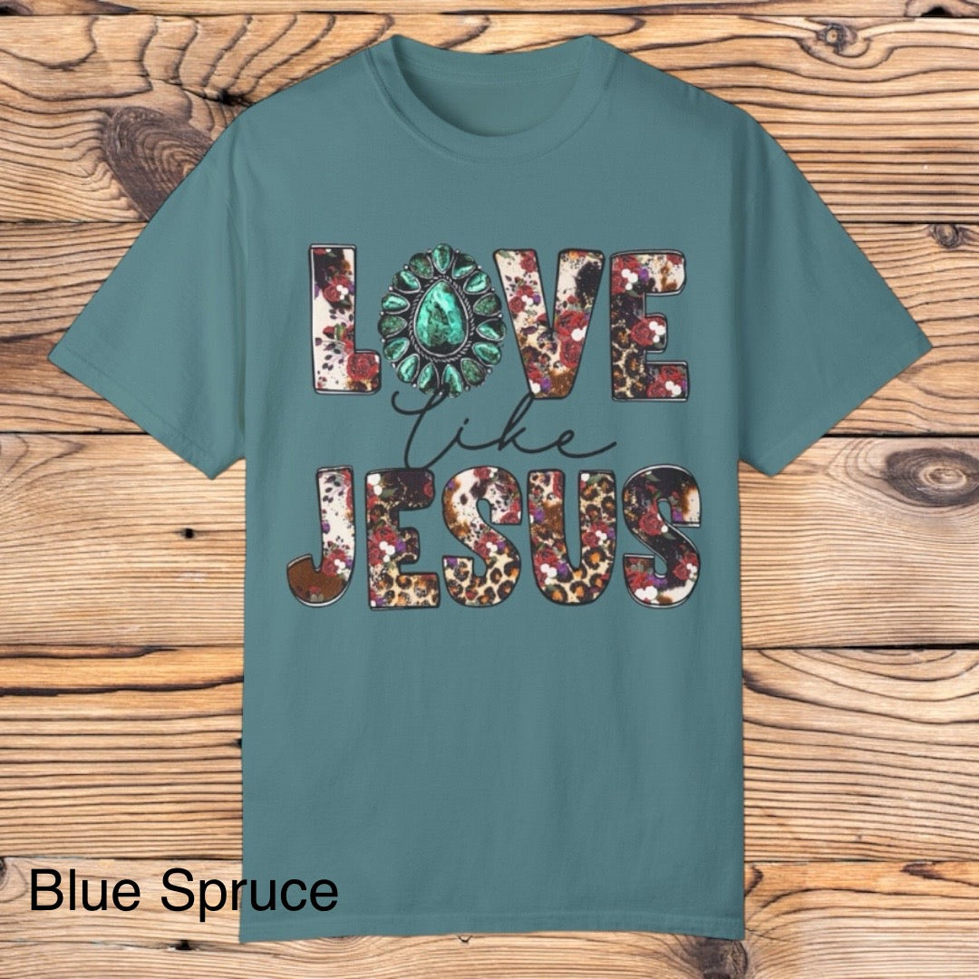 Western Love like Jesus tee - Southern Obsession Co.