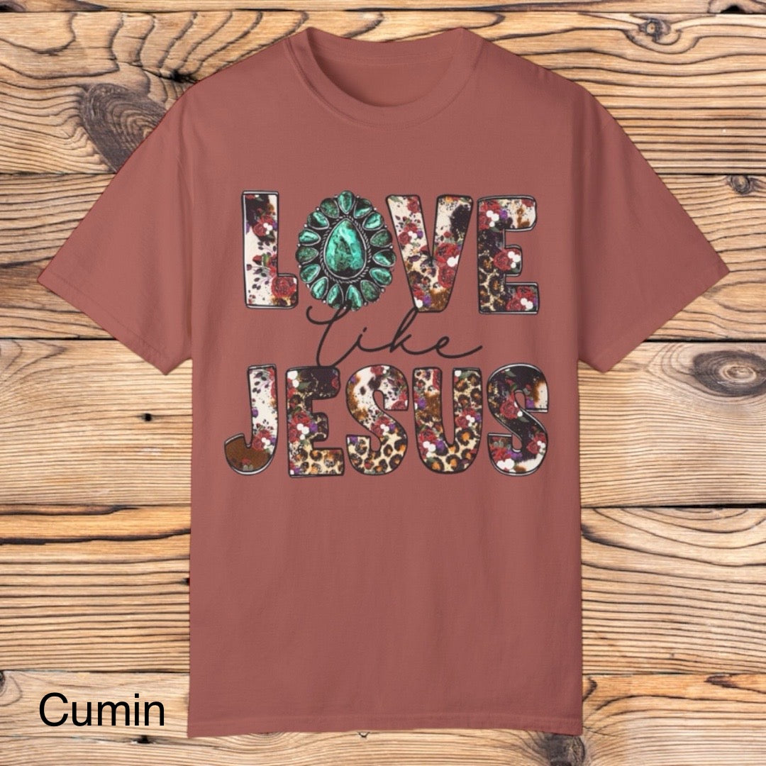 Western Love like Jesus tee - Southern Obsession Co.