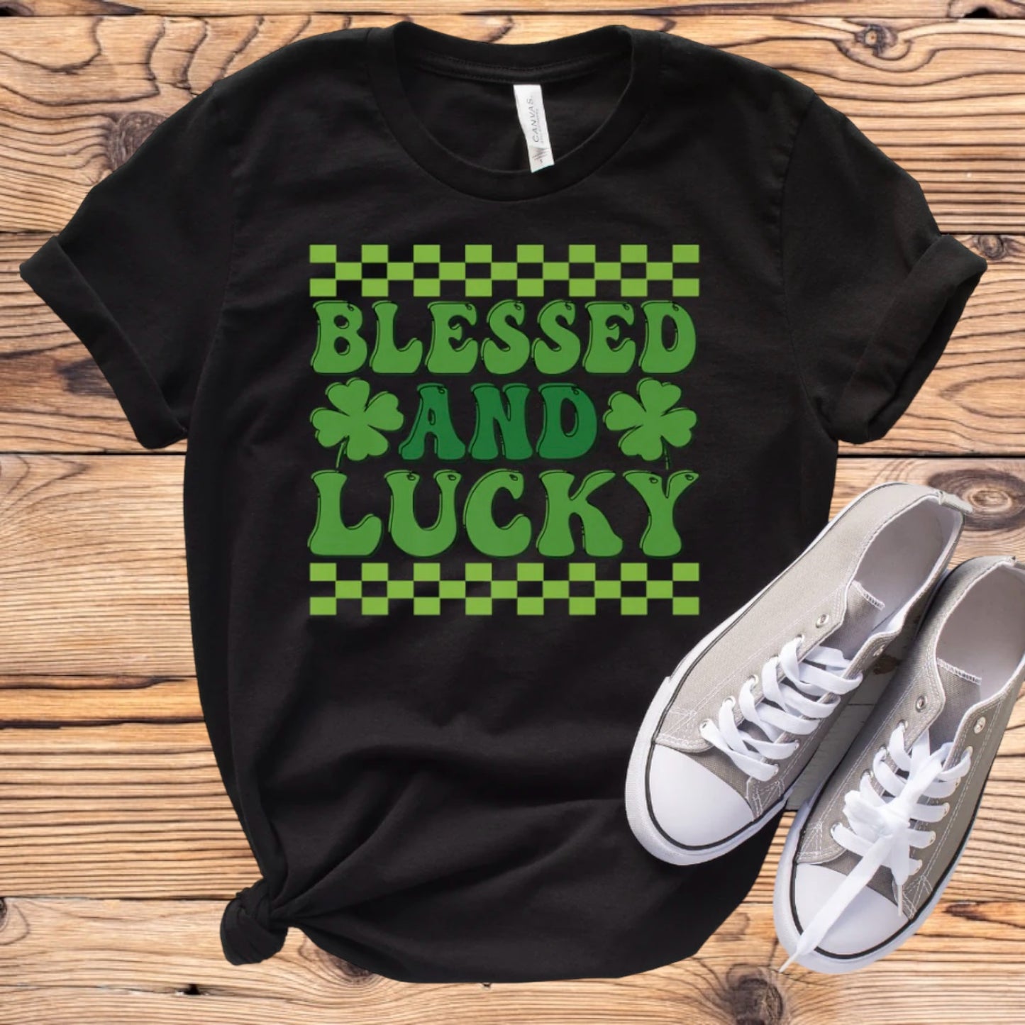 Blessed and Lucky Tee - Southern Obsession Co.