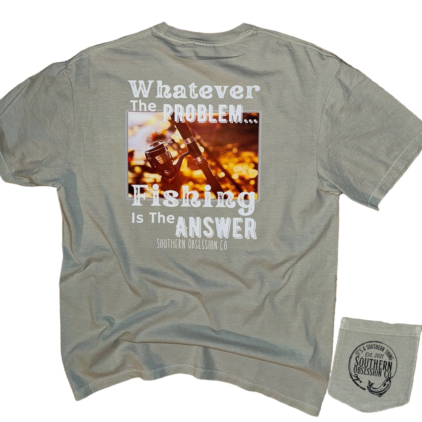Fishing is The Answer Tee - Southern Obsession Co.