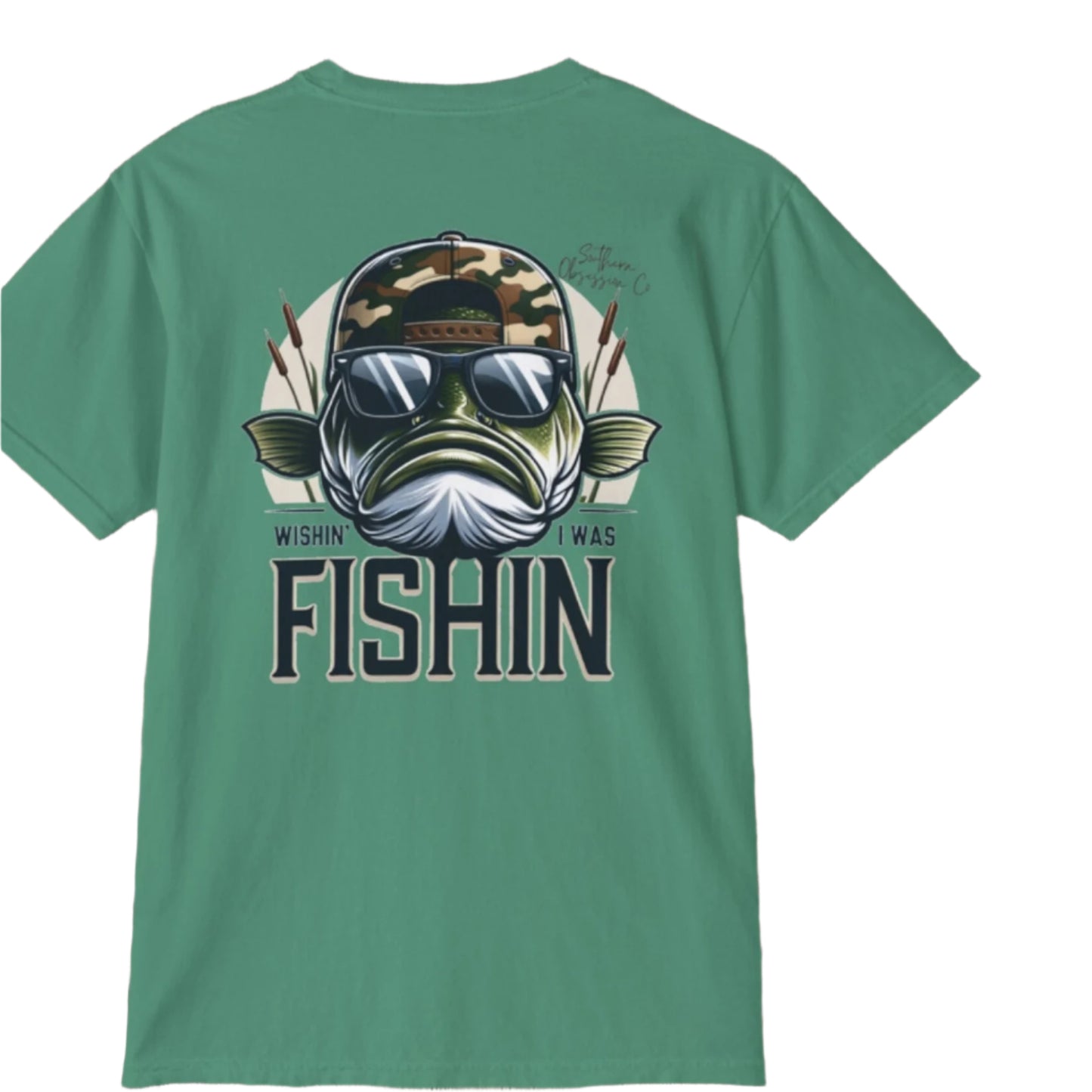 Cool Camo Fishin Tee - Southern Obsession Co.