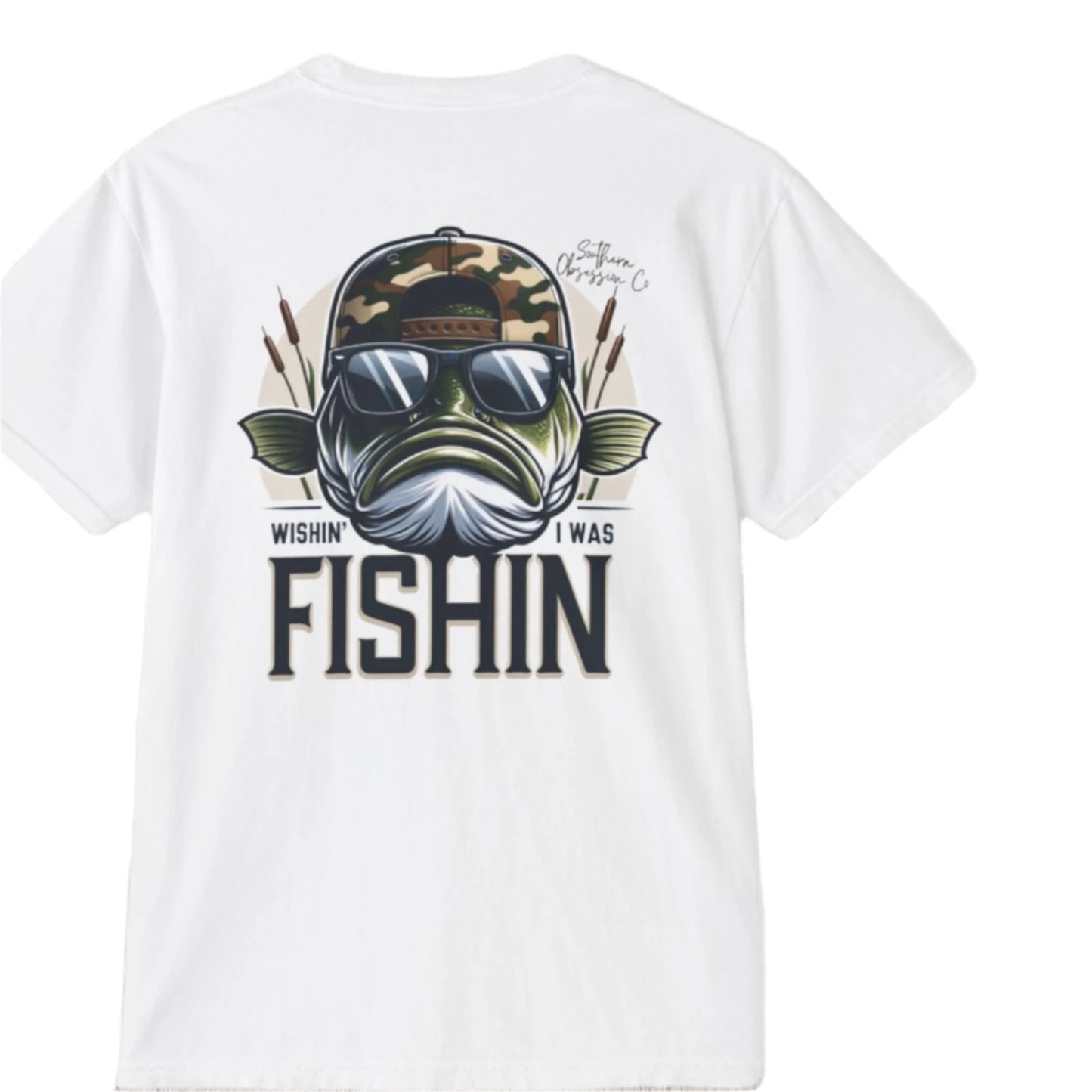 Cool Camo Fishin Tee - Southern Obsession Co.