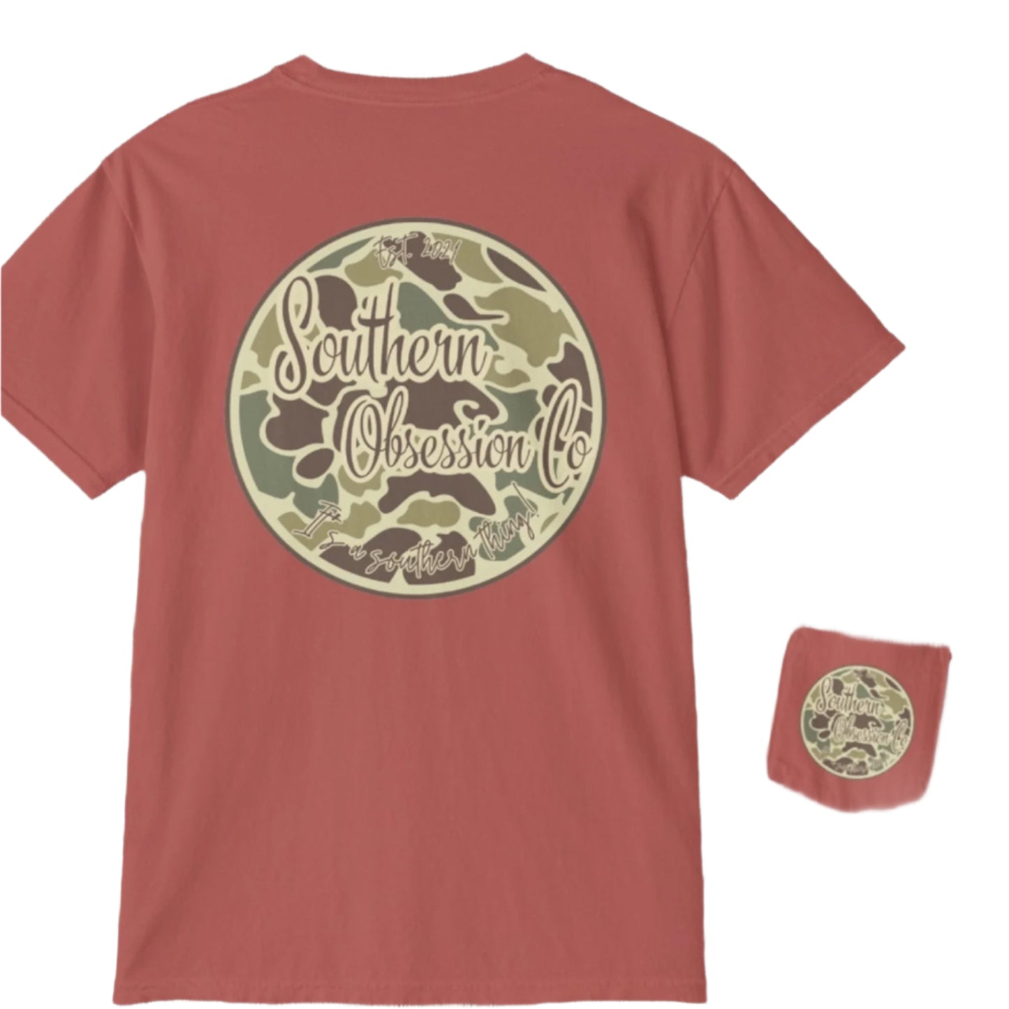 Camo Circle SOC Tee - Southern Obsession Co.