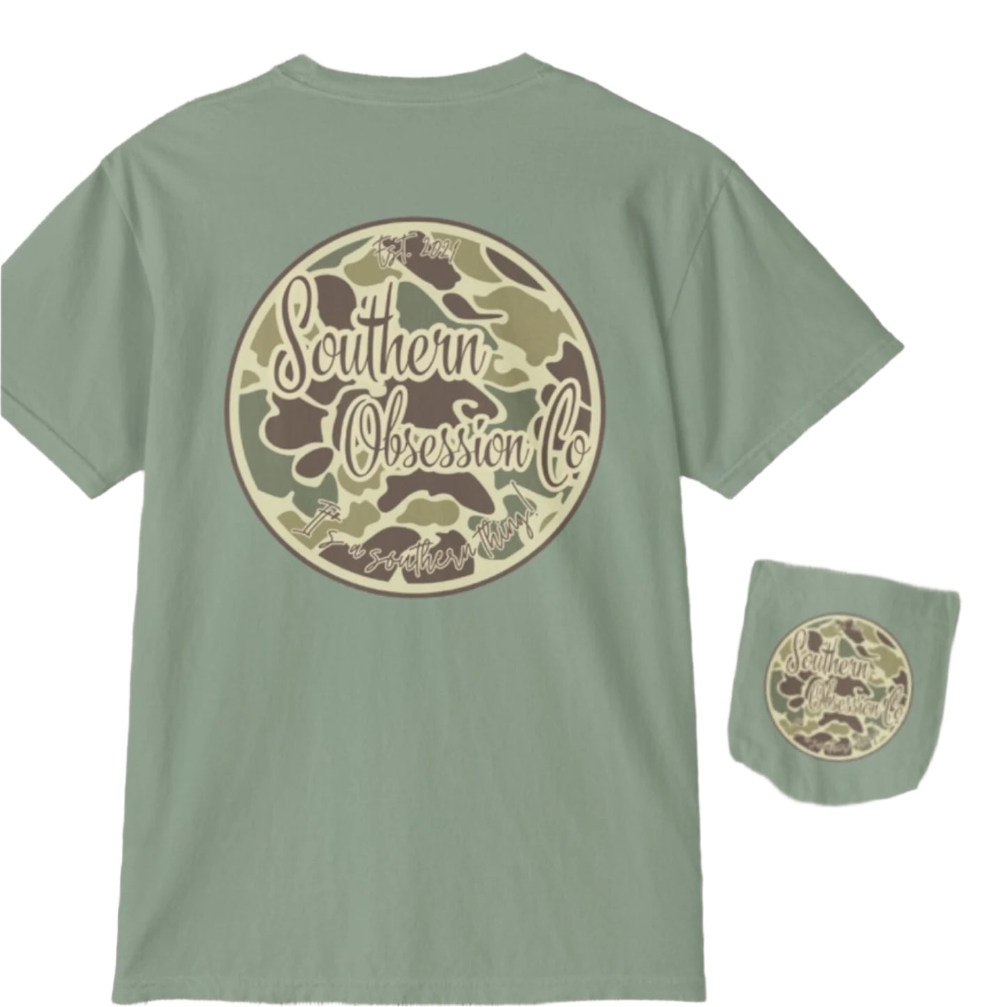 Camo Circle SOC Tee - Southern Obsession Co.