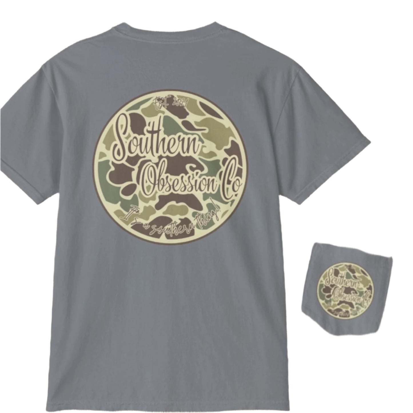 Camo Circle SOC Tee - Southern Obsession Co.