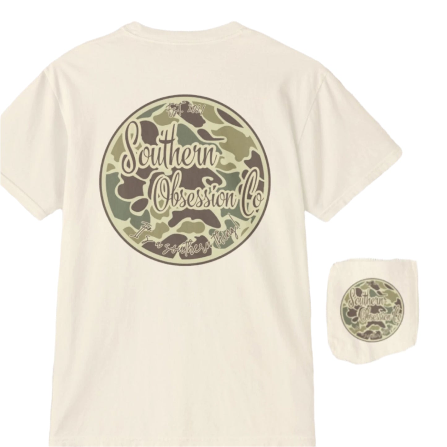 Camo Circle SOC Tee - Southern Obsession Co.