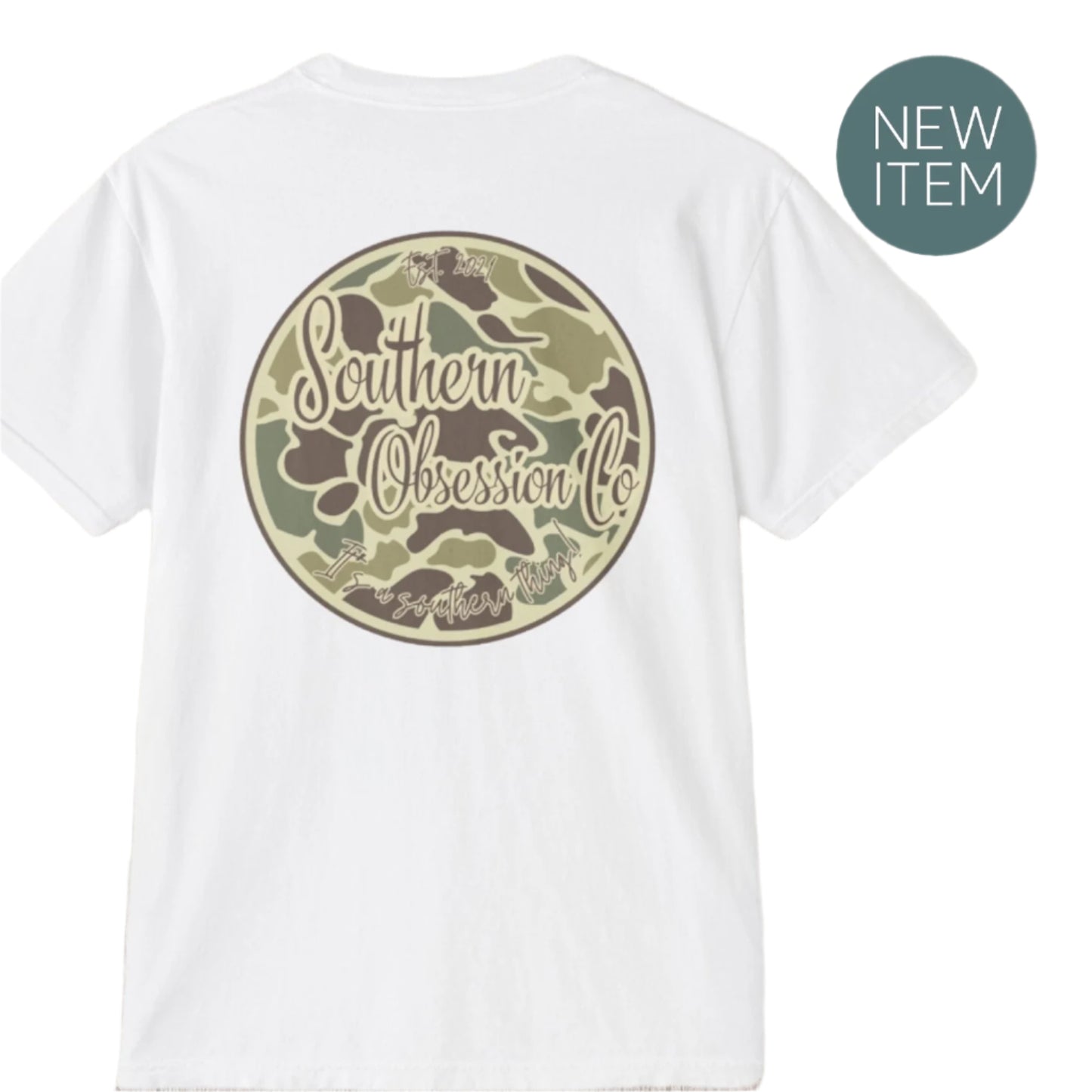Camo Circle SOC Tee - Southern Obsession Co.
