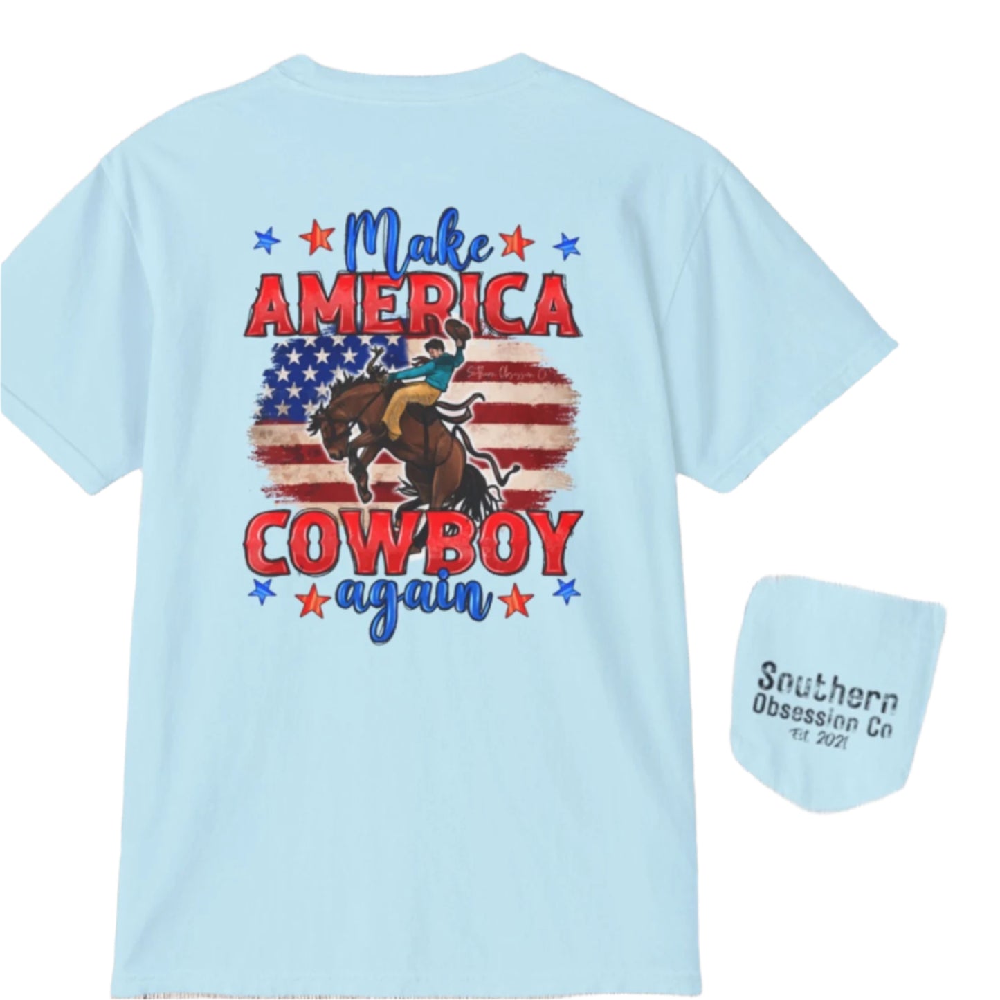 America Cowboy Tee - Southern Obsession Co.