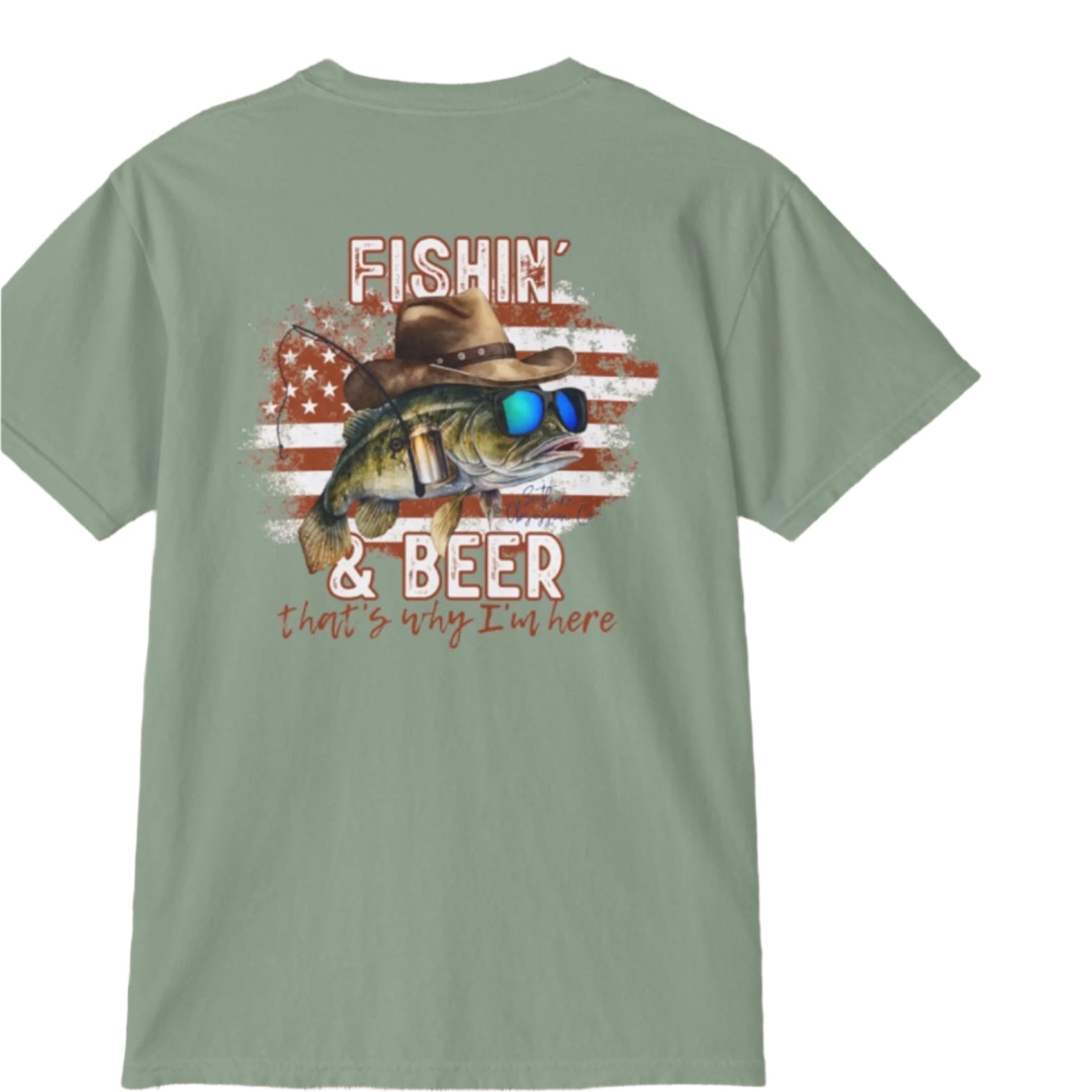 Fishin and Beer Tee - Southern Obsession Co.