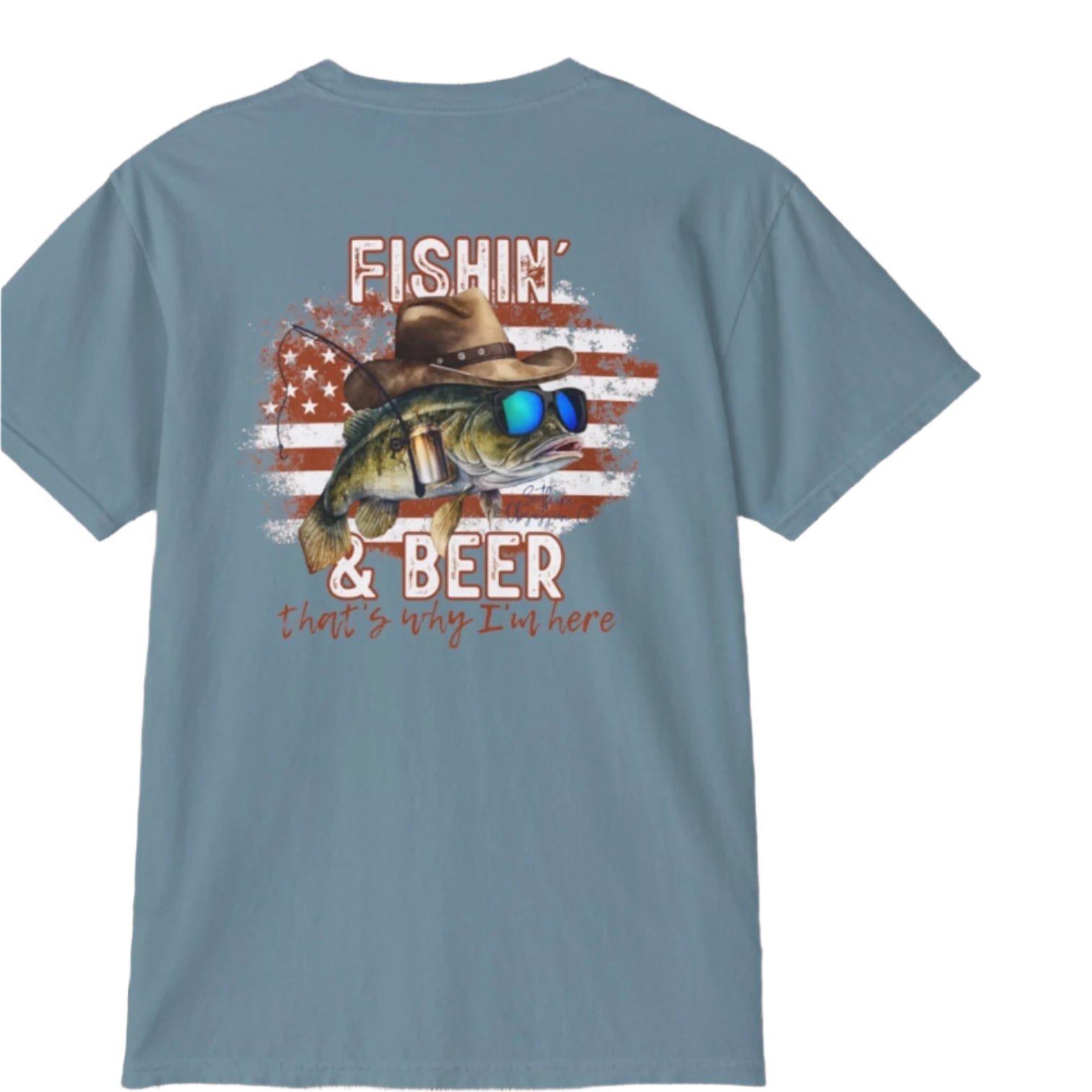 Fishin and Beer Tee - Southern Obsession Co.