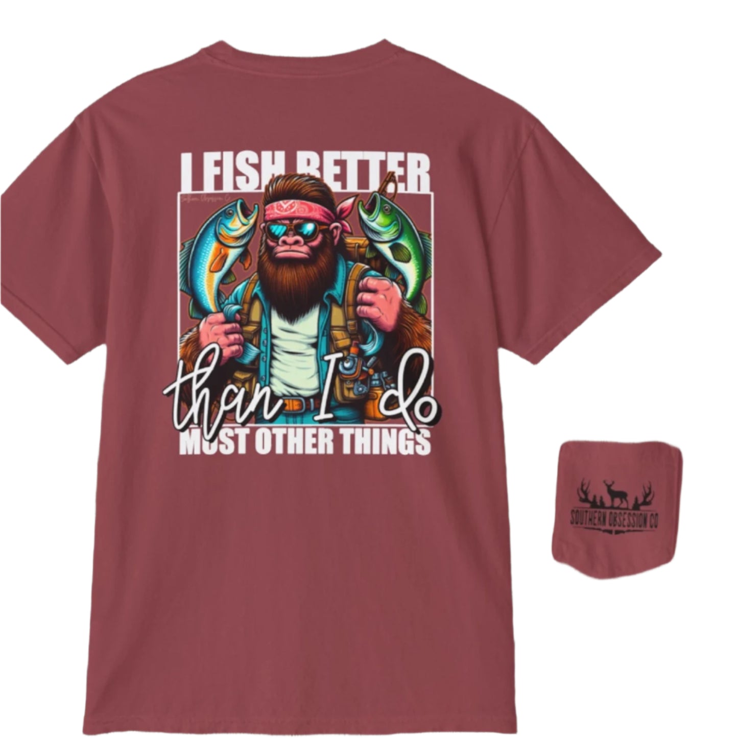 Big Foot Fishin Tee - Southern Obsession Co.