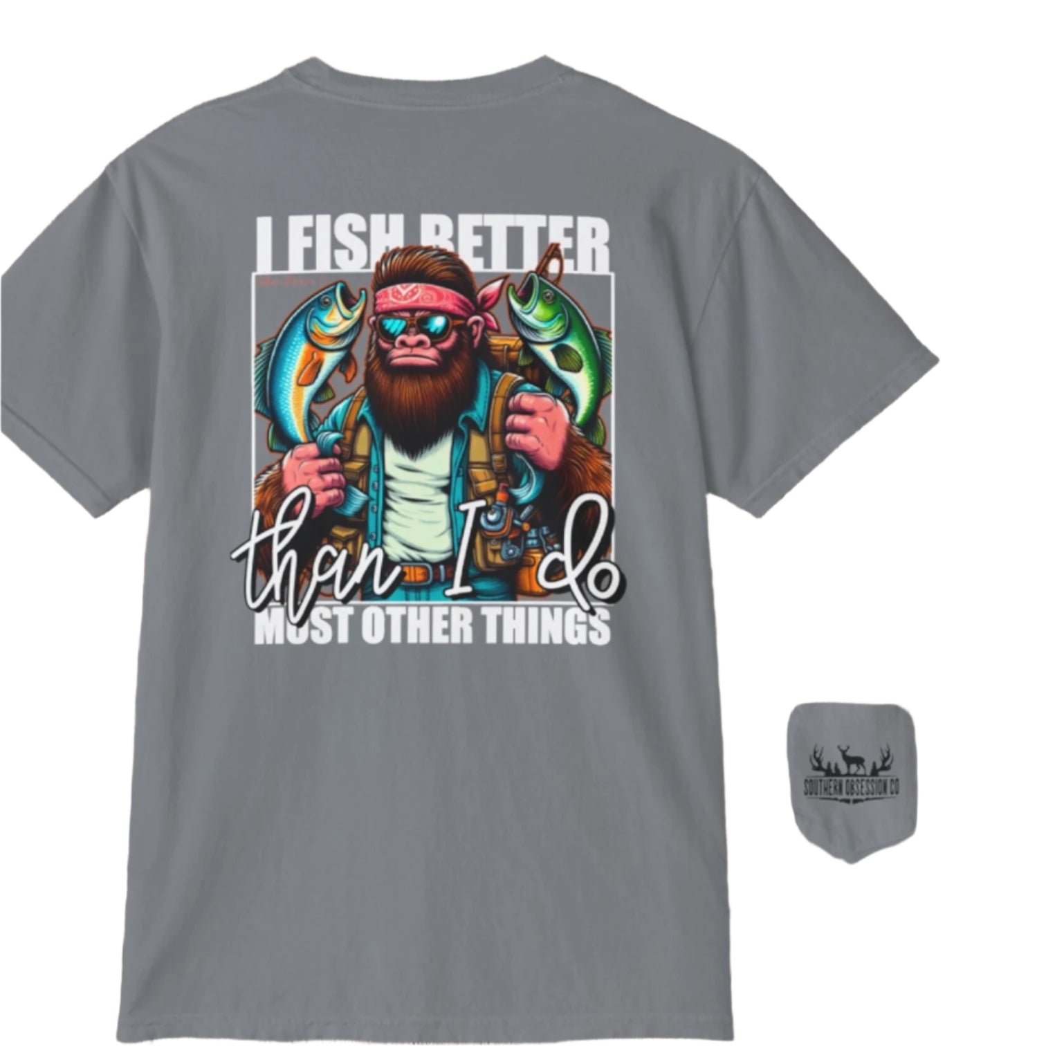 Big Foot Fishin Tee - Southern Obsession Co.