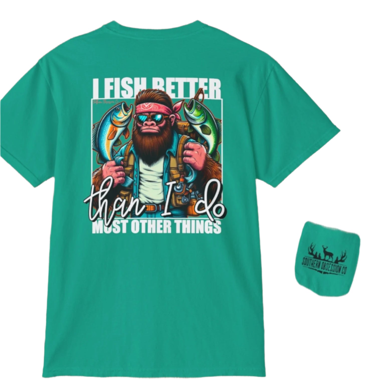 Big Foot Fishin Tee - Southern Obsession Co.