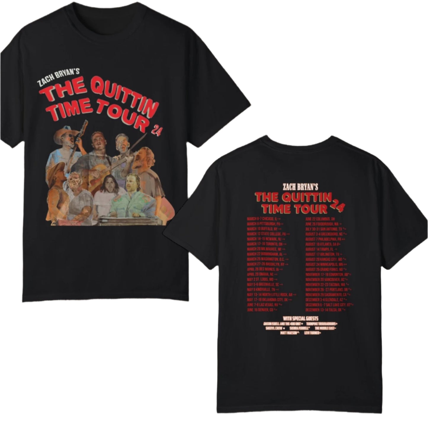 The Quittin Time Tour Tee - Southern Obsession Co.