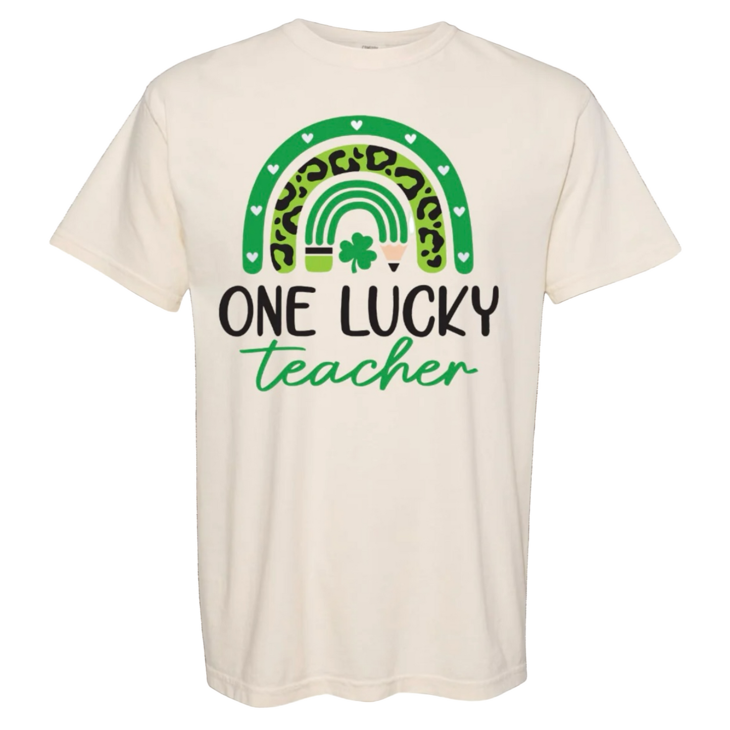 One Lucky Teacher Pencil Rainbow