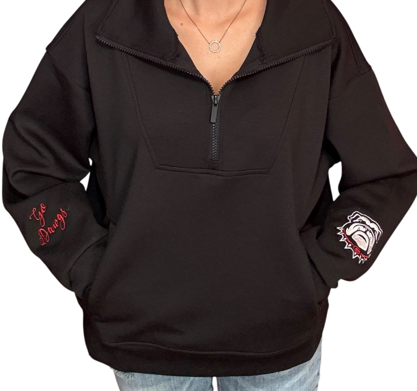 Black Quarter Zip
