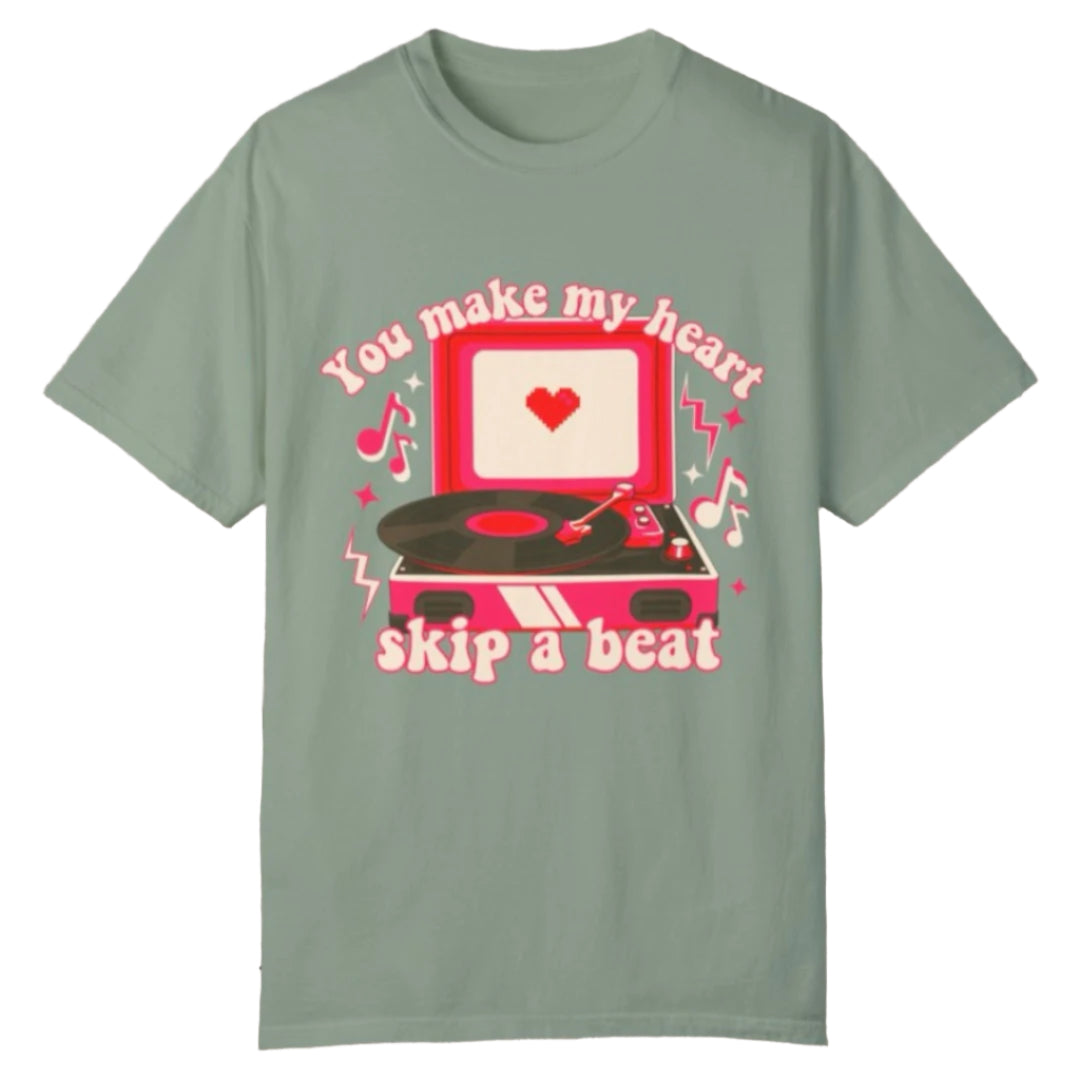 Skip A Beat VDay Tee - Southern Obsession Co.