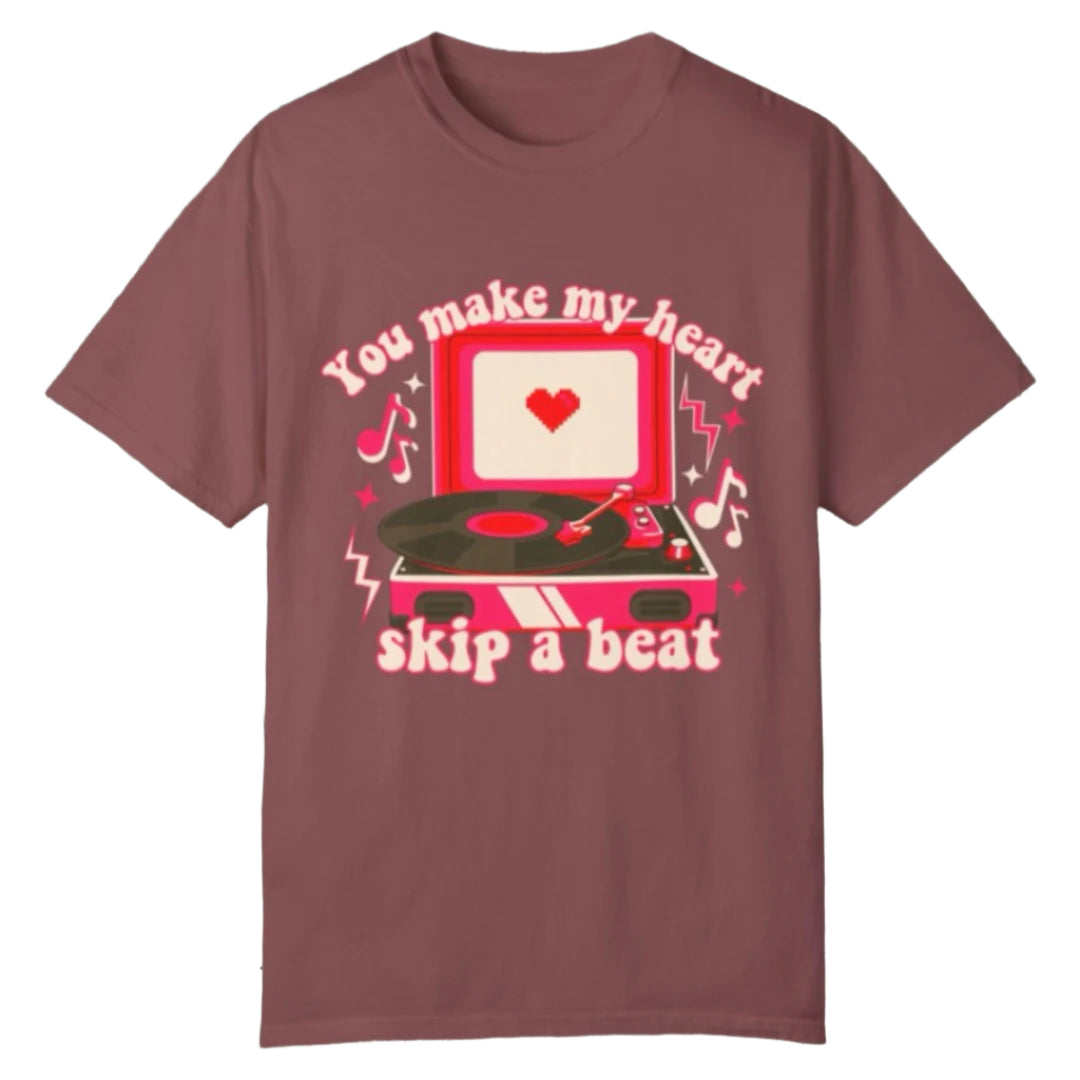 Skip A Beat VDay Tee - Southern Obsession Co.