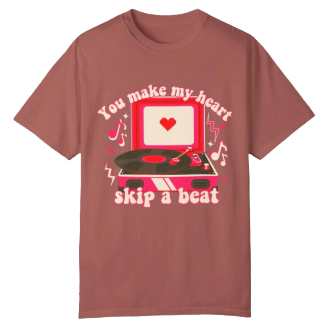 Skip A Beat VDay Tee - Southern Obsession Co.