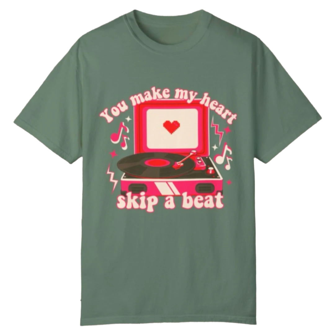 Skip A Beat VDay Tee - Southern Obsession Co.