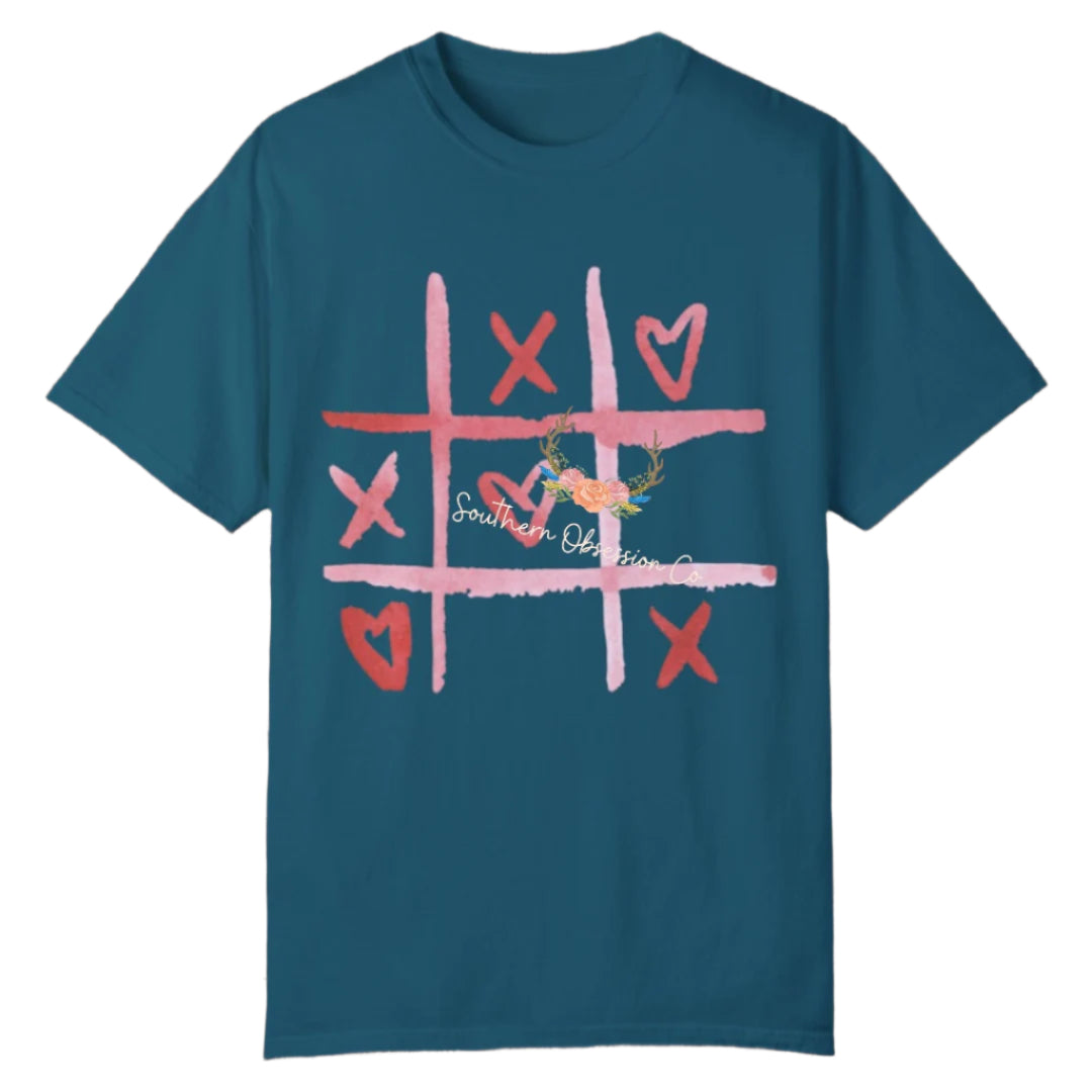 Tik Tac Toe XOXO Tee - Southern Obsession Co.