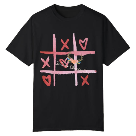 Tik Tac Toe XOXO Tee - Southern Obsession Co.