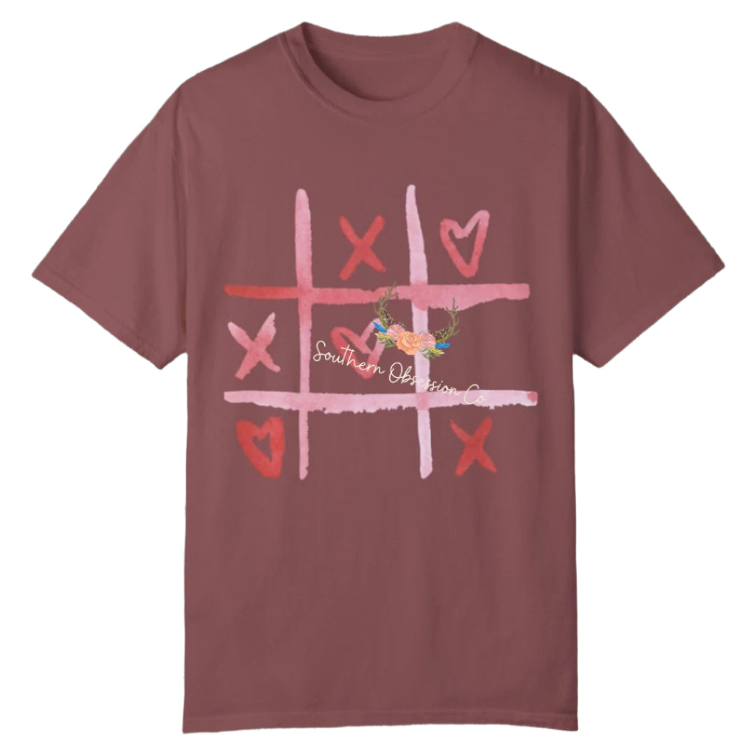 Tik Tac Toe XOXO Tee - Southern Obsession Co.