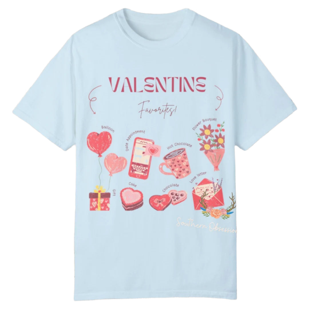 Valentine Favs Tee - Southern Obsession Co.