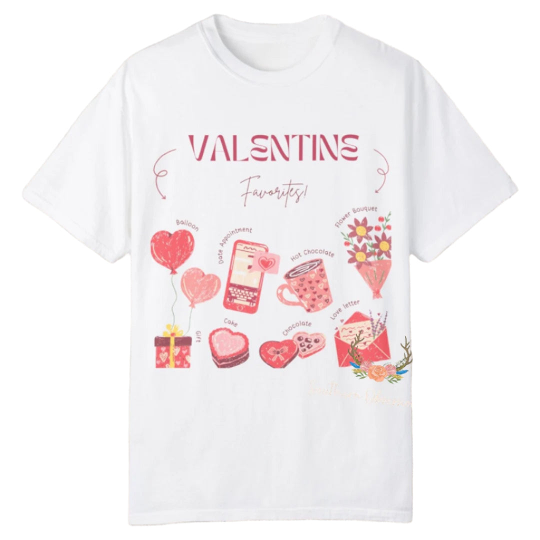 Valentine Favs Tee - Southern Obsession Co.